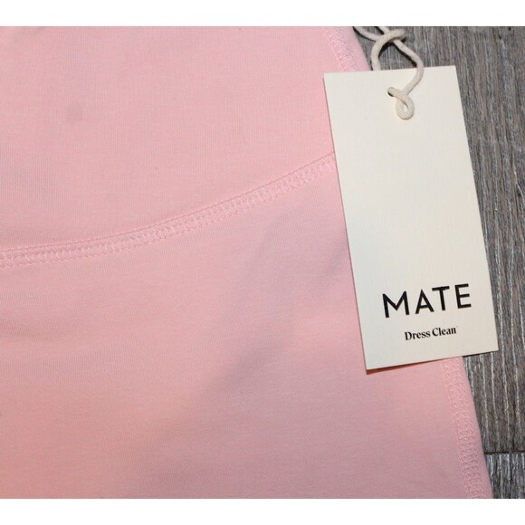 MATE THE LABEL ORGANIC COTTON STRETCH FULL LEGNTH LEGGINGS NEW! PINK - Picture 4 of 8